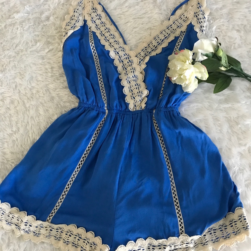 Royal blue romper - Picture 4 of 7